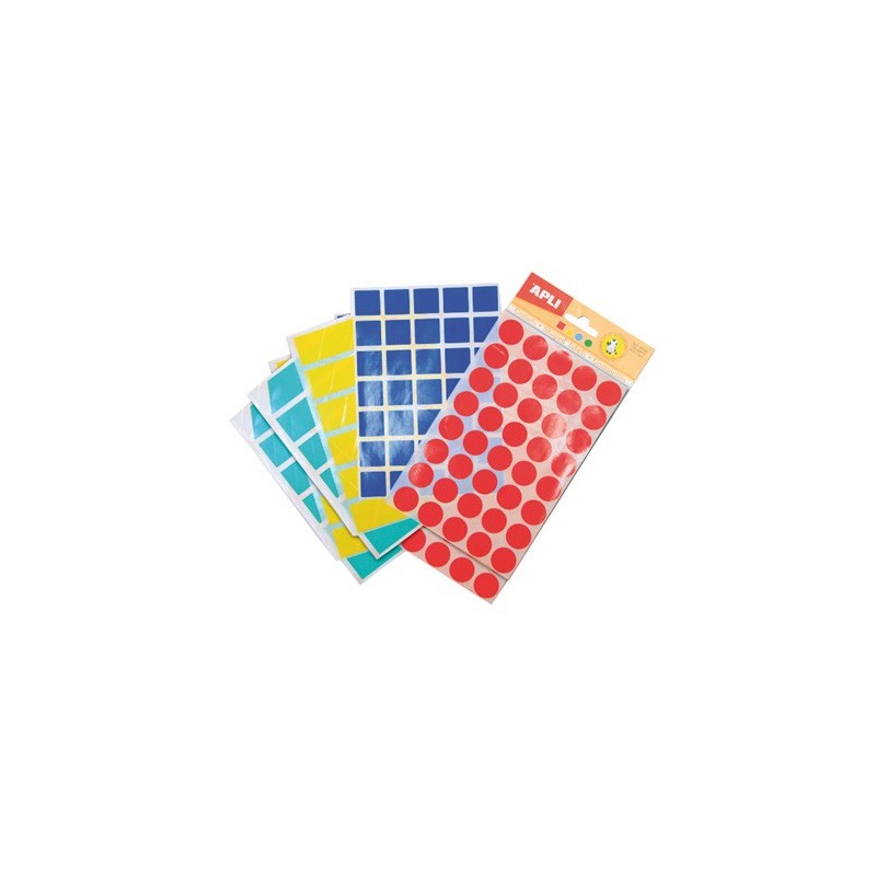 Gomets figuras geometricas 994 bolsa con 12 hojas