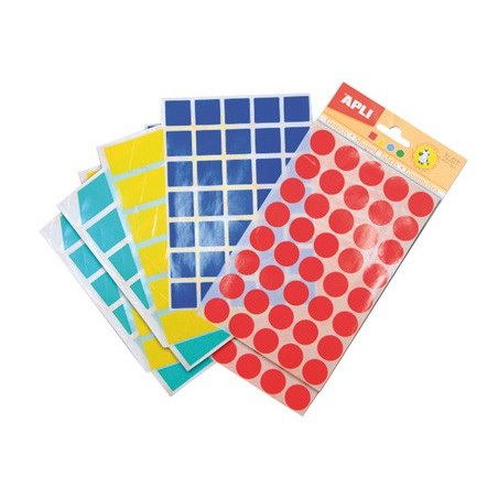Gomets figuras geometricas 994 bolsa con 12 hojas