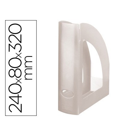 Revistero plastico q-connect transparente