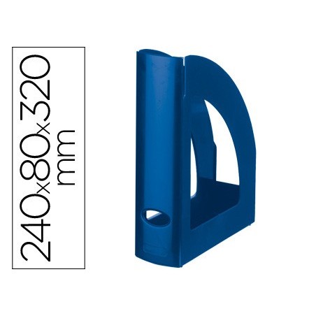 Revistero plastico q-connect azul opaco
