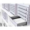 Fichero cajones de sobremesa archivo 2000 305x370x215 mm bandeja organizadora superior 5 cajones gris opaco