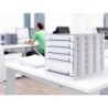 Fichero cajones de sobremesa archivo 2000 305x370x215 mm bandeja organizadora superior 5 cajones gris opaco