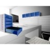 Fichero cajones de sobremesa archivo 2000 305x370x215 mm bandeja organizadora superior 5 cajones azul opaco