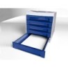 Fichero cajones de sobremesa archivo 2000 305x370x215 mm bandeja organizadora superior 6 cajones azul opaco