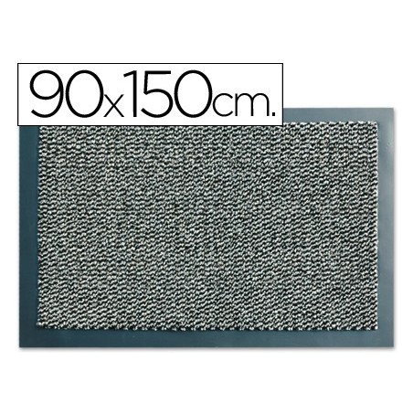 Alfombra fast-paperflow antipolvo lavable gris 90x150 cm
