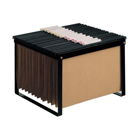 Soporte para carpetas colgante q-connect negro bastidor de sobremesa para carpetas tamaño folio y din a4