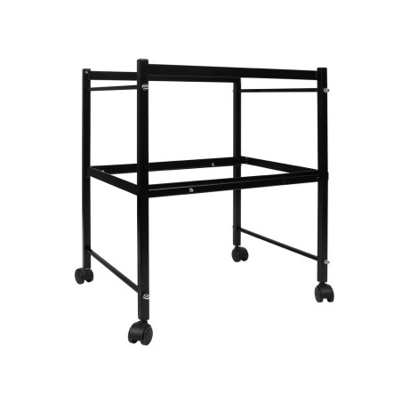 Carrito q-connect para carpeta s colgantes negro con ruedas ybandeja inferior extraible para carpetas tamaño folio