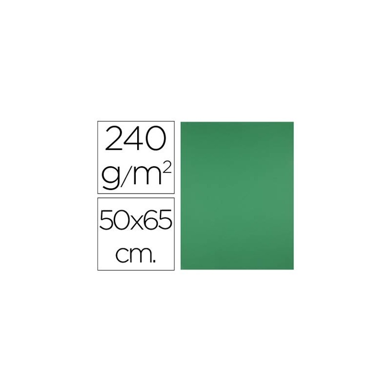 Cartulina liderpapel 50x65 cm 240g/m2 verde navidad