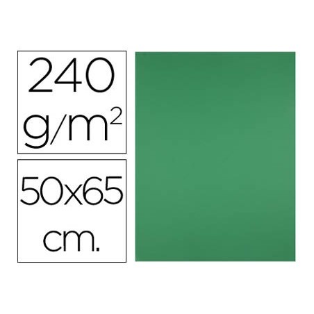 Cartulina liderpapel 50x65 cm 240g/m2 verde navidad