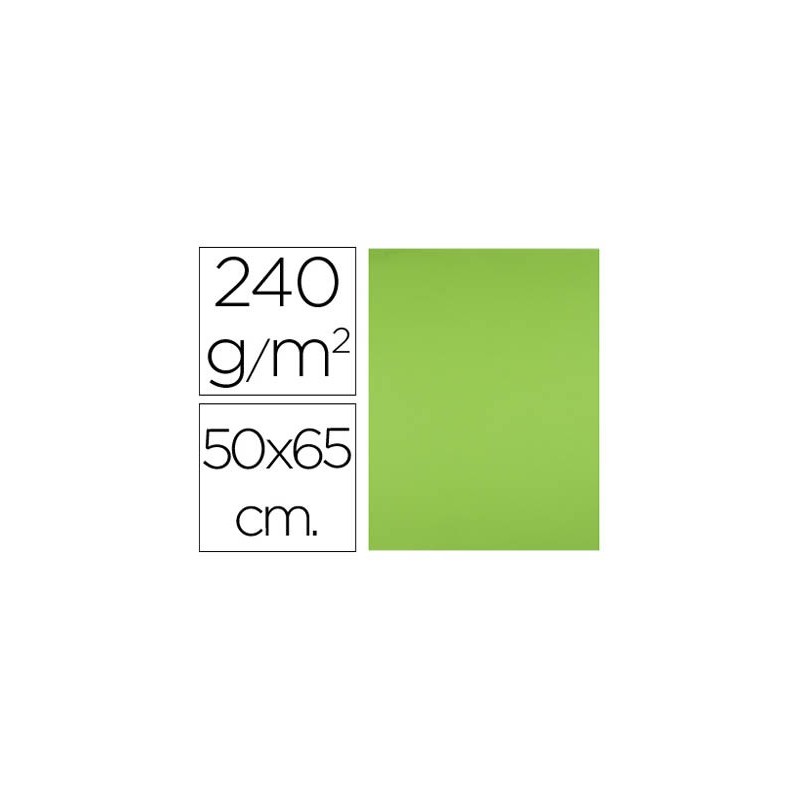 Cartulina liderpapel 50x65 cm 240g/m2 verde hierba