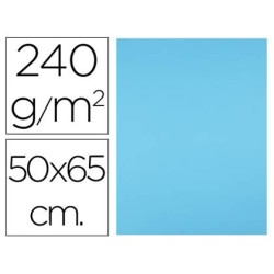 Cartulina liderpapel 50x65 cm 240g/m2 azul turquesa