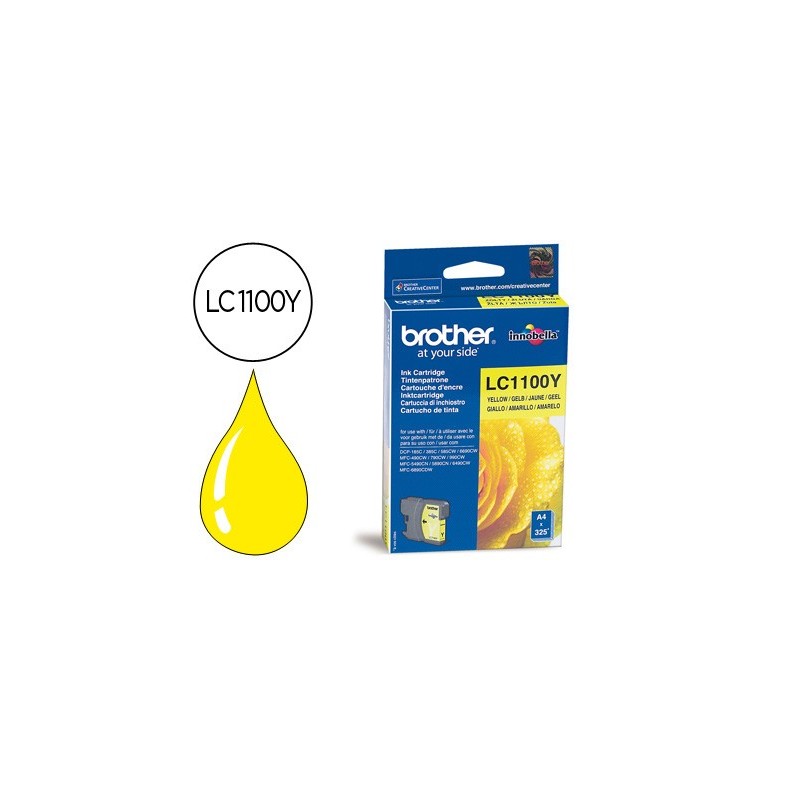Ink-jet brother lc-1100y amarillo 325 pag