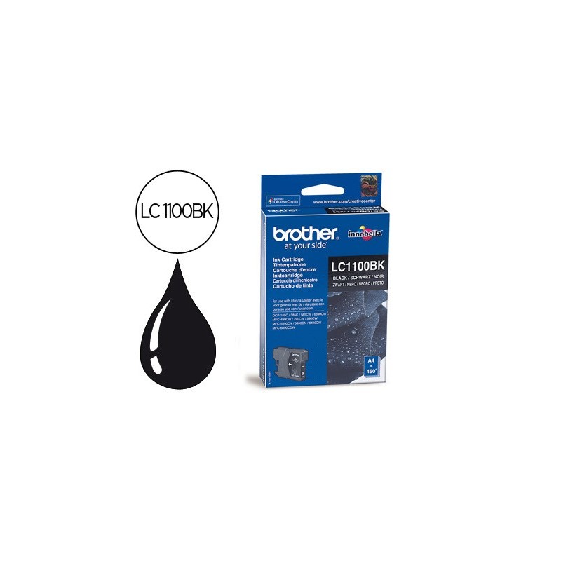 Ink-jet brother lc-1100bk negro 450 pag