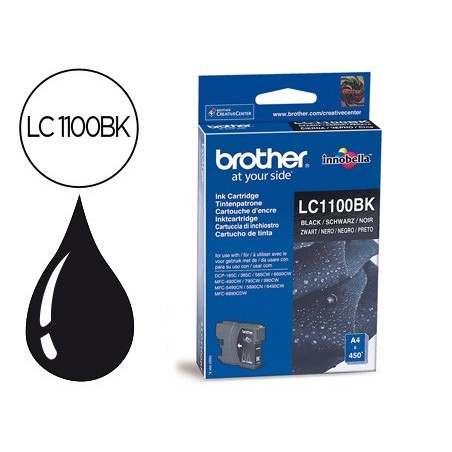 Ink-jet brother lc-1100bk negro 450 pag