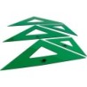 Escuadra liderpapel 25 cm acrilico verde
