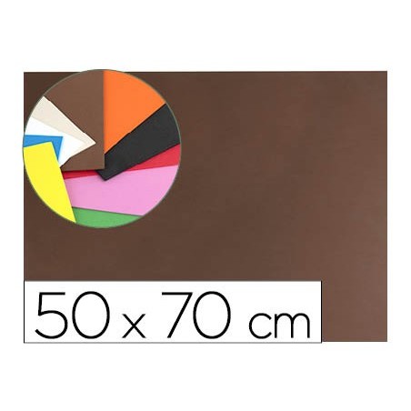 Goma eva liderpapel 50x70cm 60g/m2 espesor 1.5mm marron