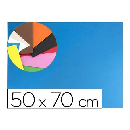 Goma eva liderpapel 50x70cm 60g/m2 espesor 1.5mm azul