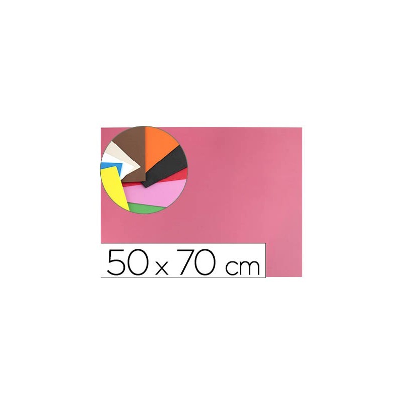 Goma eva liderpapel 50x70cm 60g/m2 espesor 1.5mm rosa