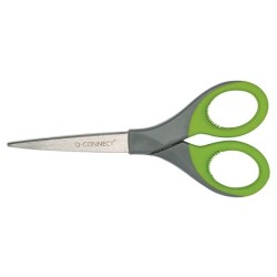 Tijera q-connect mango caucho 7\ 17 cm blister
