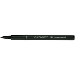 Rotulador q-connect retroproyeccion punta fibra super fina redonda 0,5 mm permanente negro