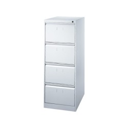 Fichero cajones de suelo metal 4 cajones 132 cm alto 65 cm prof 47,5 ancho gris 75 guias telescopicas antivuelco