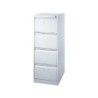 Fichero cajones de suelo metal 4 cajones 132 cm alto 65 cm prof 47,5 ancho gris 75 guias telescopicas antivuelco