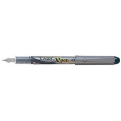 Pluma pilot v pen silver desechable negro svp-4wb