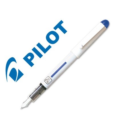 Pluma pilot v pen blanco desechable azul svpn-4wl