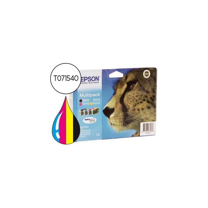 Ink-jet epson stylus d78 d92 d120 dx4000 4050 4400 4450 5000 5050 600 6050 7000f 8400 multipack-t071140240340440-