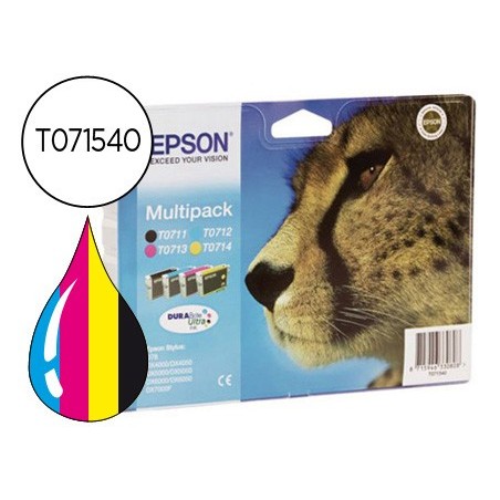 Ink-jet epson stylus d78 d92 d120 dx4000 4050 4400 4450 5000 5050 600 6050 7000f 8400 multipack-t071140240340440-