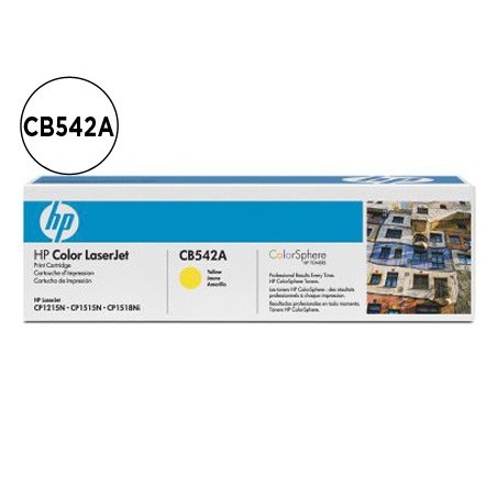 Toner hp cb542a color laserjet cp-1215/cp-1515/cp-1518 amarilo with colorsphere -1.400pag-