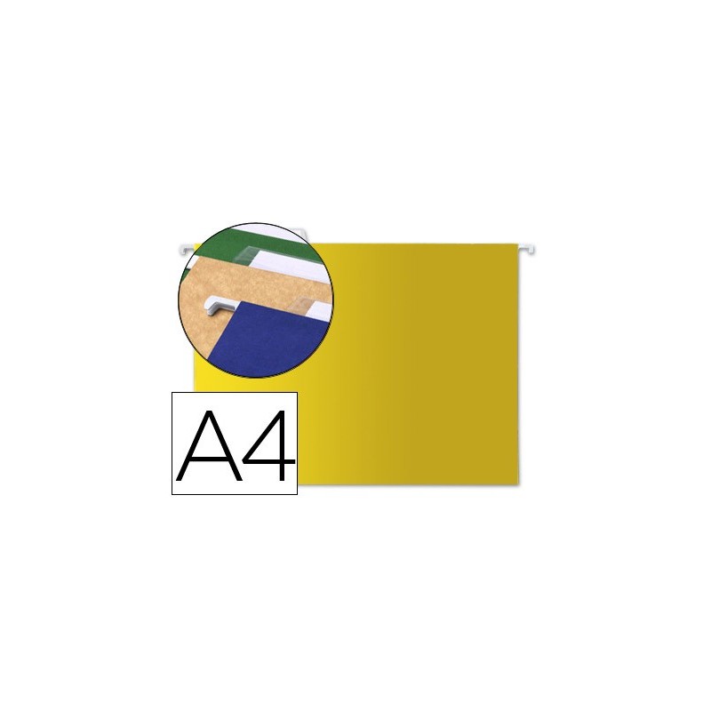 Carpeta colgante liderpapel a4 amarilla