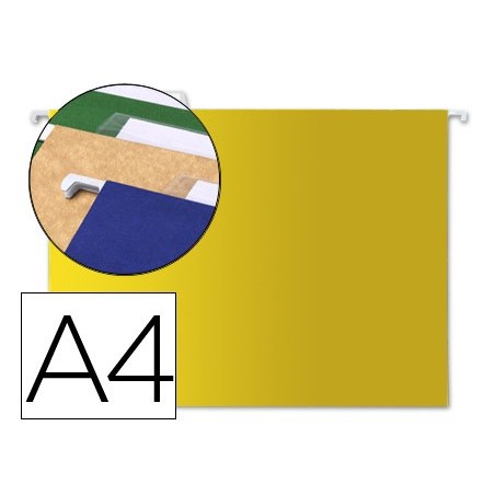 Carpeta colgante liderpapel a4 amarilla