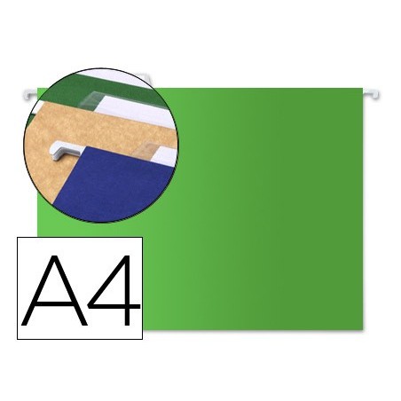Carpeta colgante liderpapel a4 verde