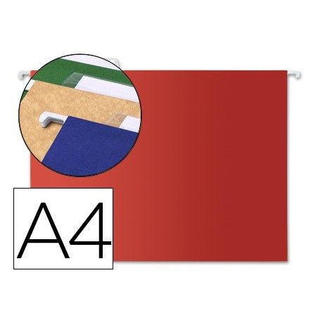 Carpeta colgante liderpapel a4 roja