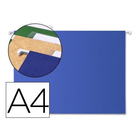 Carpeta colgante liderpapel a4 azul
