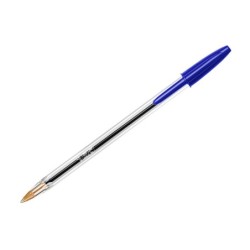 Boligrafo bic cristal original tinta azul bolsa de 5 unidades