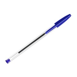 Boligrafo bic cristal original tinta azul bolsa de 5 unidades