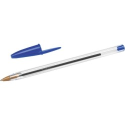 Boligrafo bic cristal original tinta azul bolsa de 5 unidades