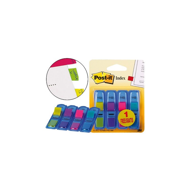 Banderitas señalizadoras post-it 31 gratis clipstrip