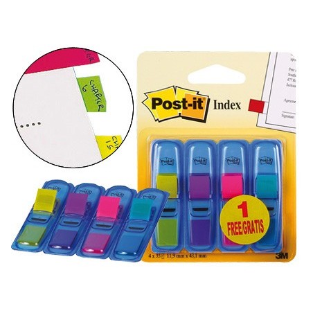 Banderitas señalizadoras post-it 31 gratis clipstrip