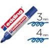 Rotulador edding punta fibra permanente 550 azul n.3 punta redonda recargable