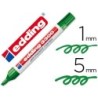 Rotulador edding marcador 3300 n.4 verde punta biselada recargable