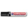 Rotulador edding punta fibra permanente 550 negro n.1 punta redonda recargable