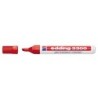 Rotulador edding marcador 3300 n.2 rojo punta biselada recargable