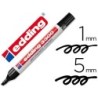 Rotulador edding marcador 3300 n.1 negro punta biselada recargable