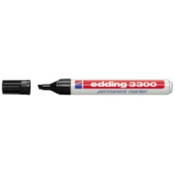 Rotulador edding marcador 3300 n.1 negro punta biselada recargable