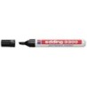 Rotulador edding marcador 3300 n.1 negro punta biselada recargable