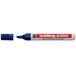 Rotulador edding marcador 3300 n.3 azul punta biselada recargable
