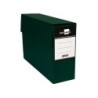 Caja transferencia liderpapel folio con fuelle lomo 110 mm color verde 380x110x260 mm